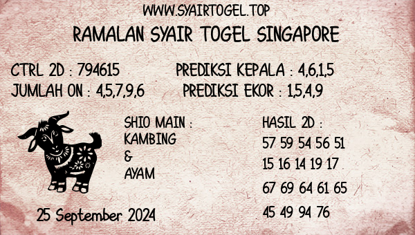 Prediksi Singapore